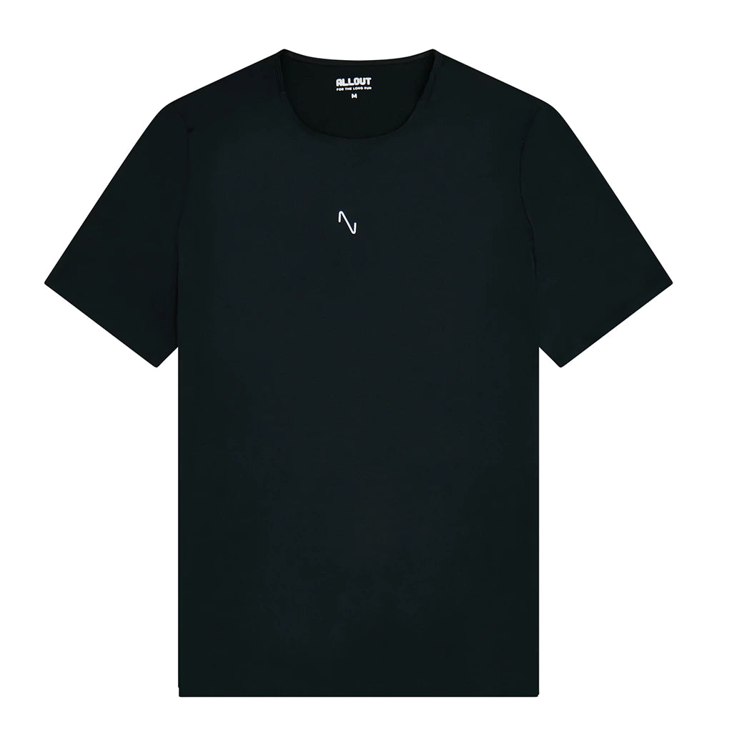 Camiseta Pro Masculina All Out Run negro