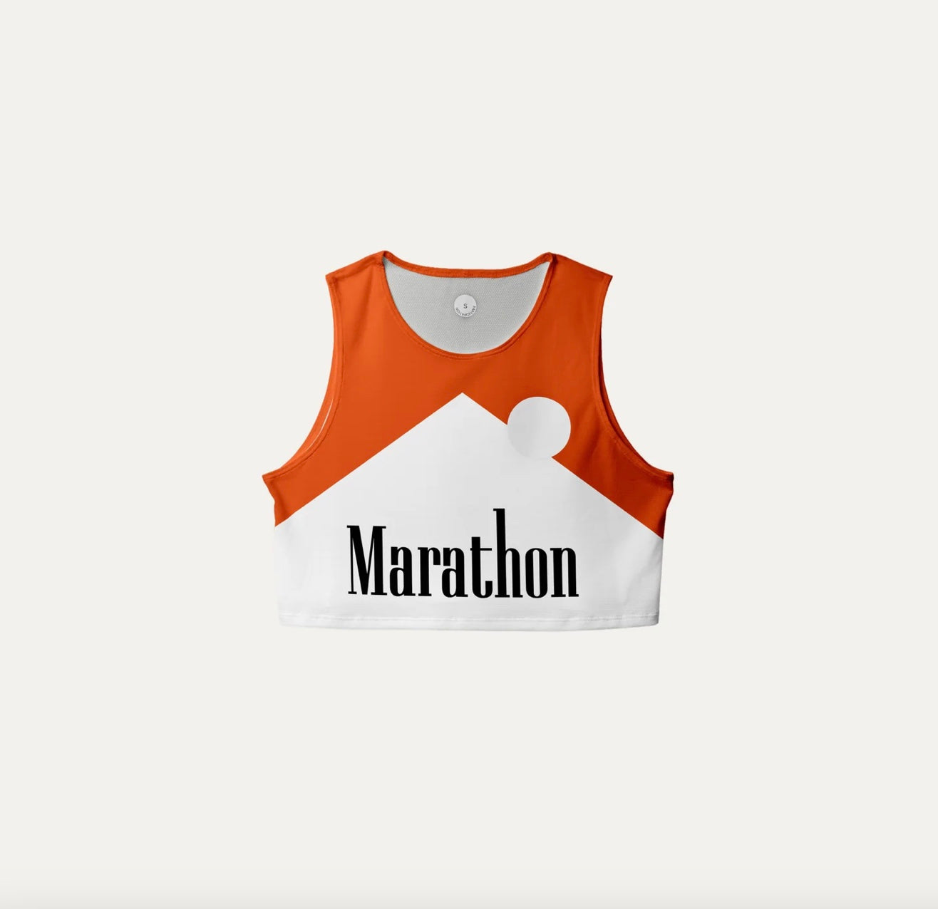 Marathon Red Crop Singlet