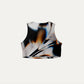 White glass Crop Singlet