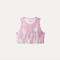 Pink fuzz Crop Singlet