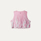 Pink fuzz Crop Singlet