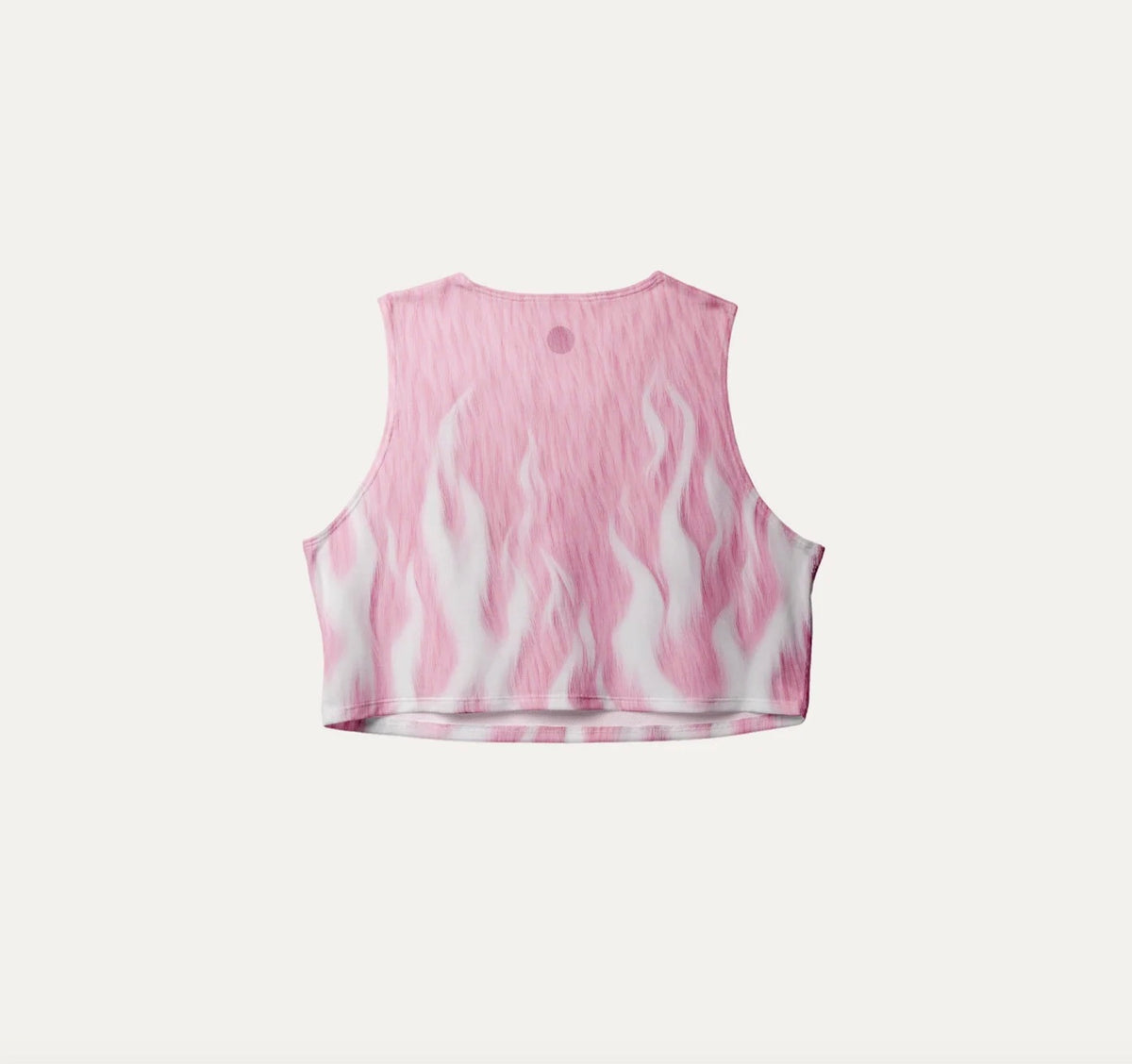 Pink fuzz Crop Singlet