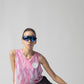 Pink fuzz Crop Singlet