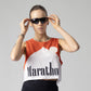 Marathon Red Crop Singlet