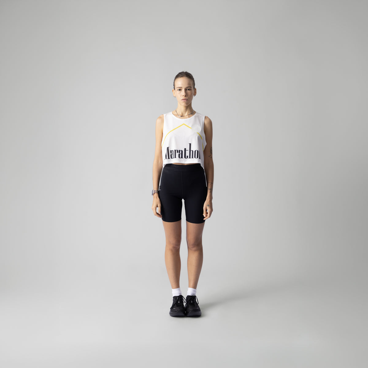 Marathon light Crop Singlet