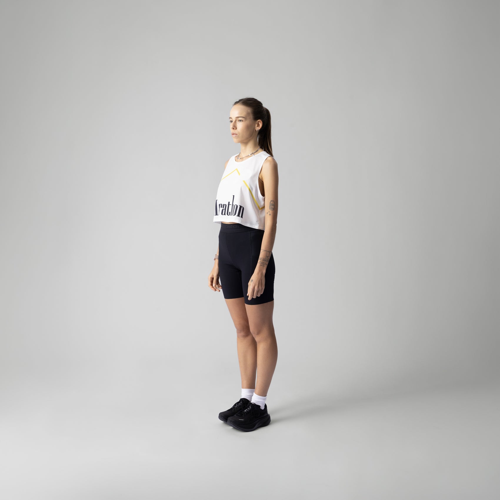 Marathon light Crop Singlet