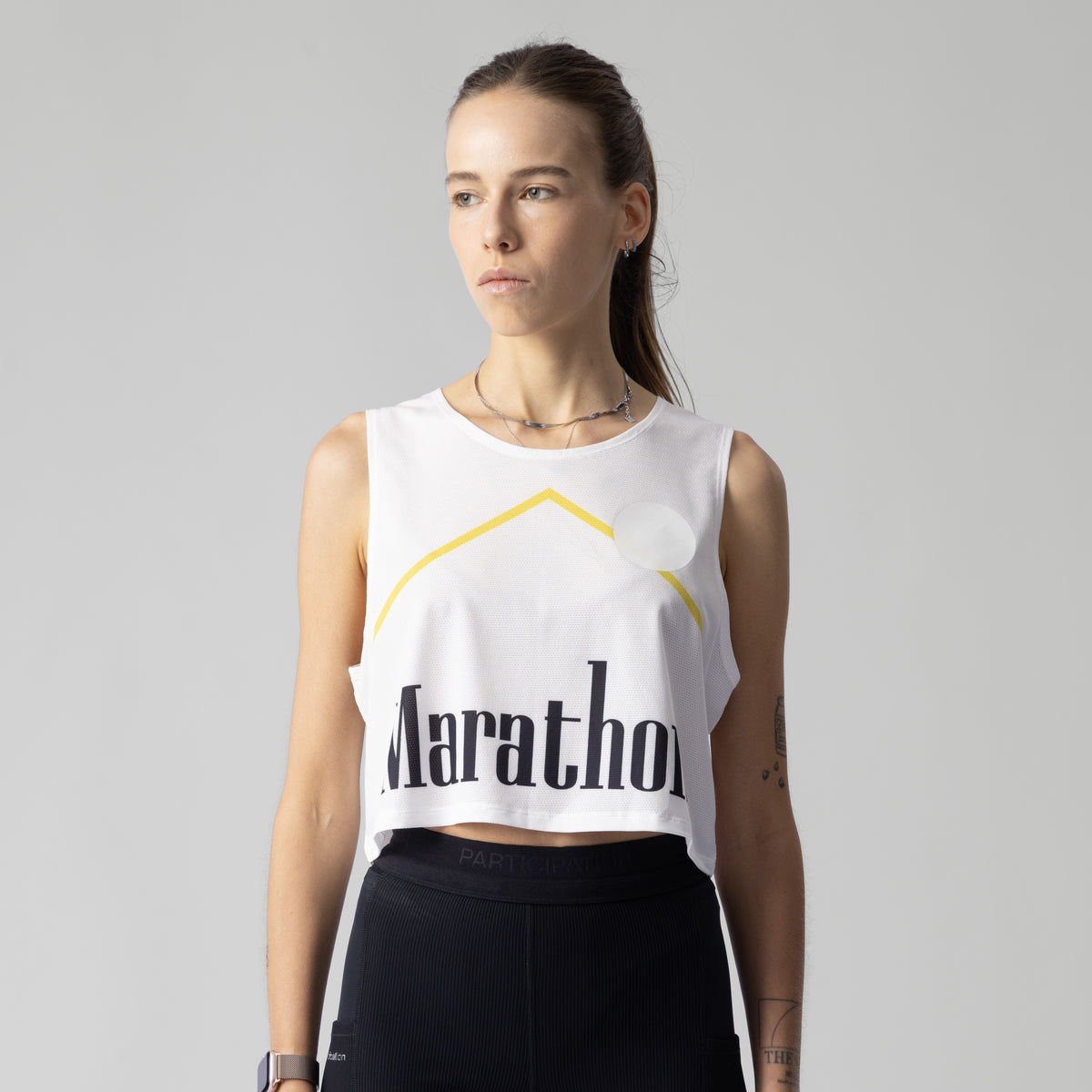 Marathon light Crop Singlet