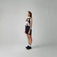 White glass Crop Singlet