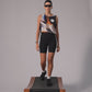 White glass Crop Singlet